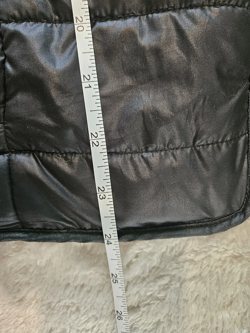 Black Quilted Hooded Puffer Jacket Size S Streetwear Casual Athleisure Spring - Picture 5 of 7